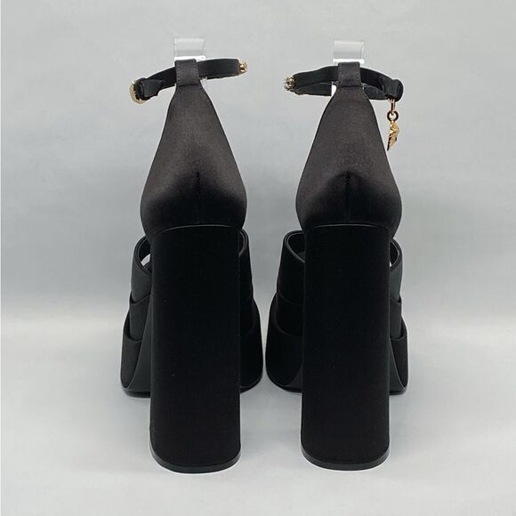 Versace Medusa Crystal Ankle-Strap Platform Sandals - Picture 6 of 15